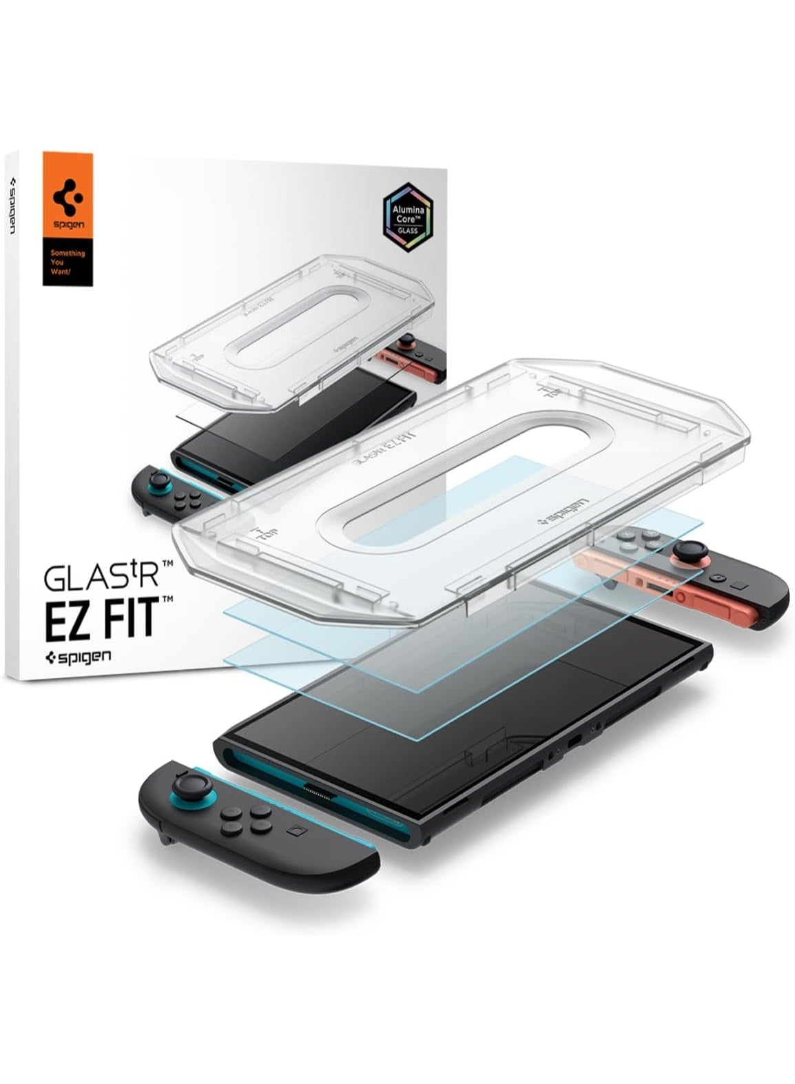 Spigen GLAStR EZ Fit Nintendo Switch 2 Screen Protector (2025) Premium Tempered Glass - 2 Pack